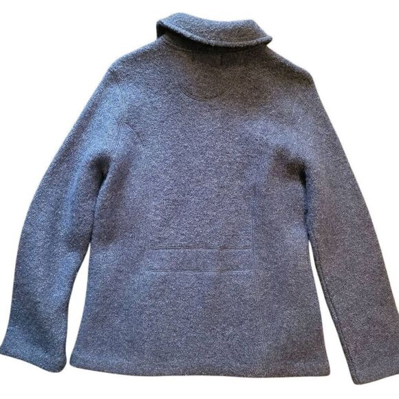 Mercer & Madison Jacket Women's Small Boiled Wool Tailored Zip Up Lagenlook - Picture 2 of 4